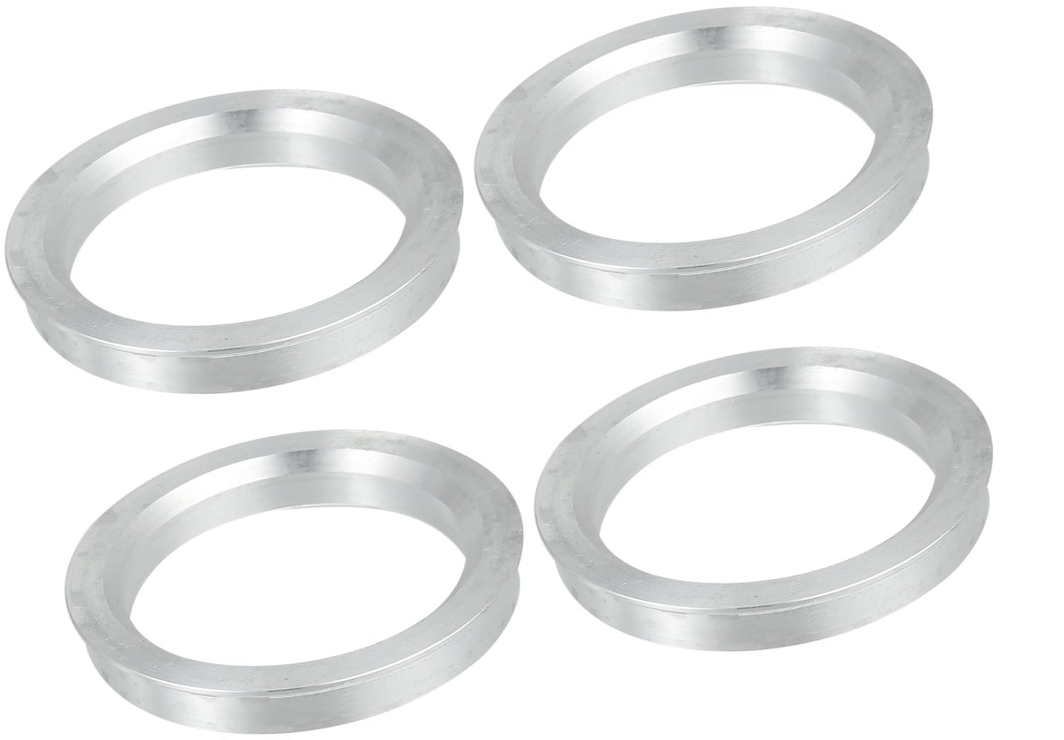 Middennaaf Ringen - 4 Stuks - Aluminiumlegering - Binnendiameter 56,1 mm - Buitendiameter 71,6 mm - Schokbestendig - Nauwkeurige Verbinding - Naafringen