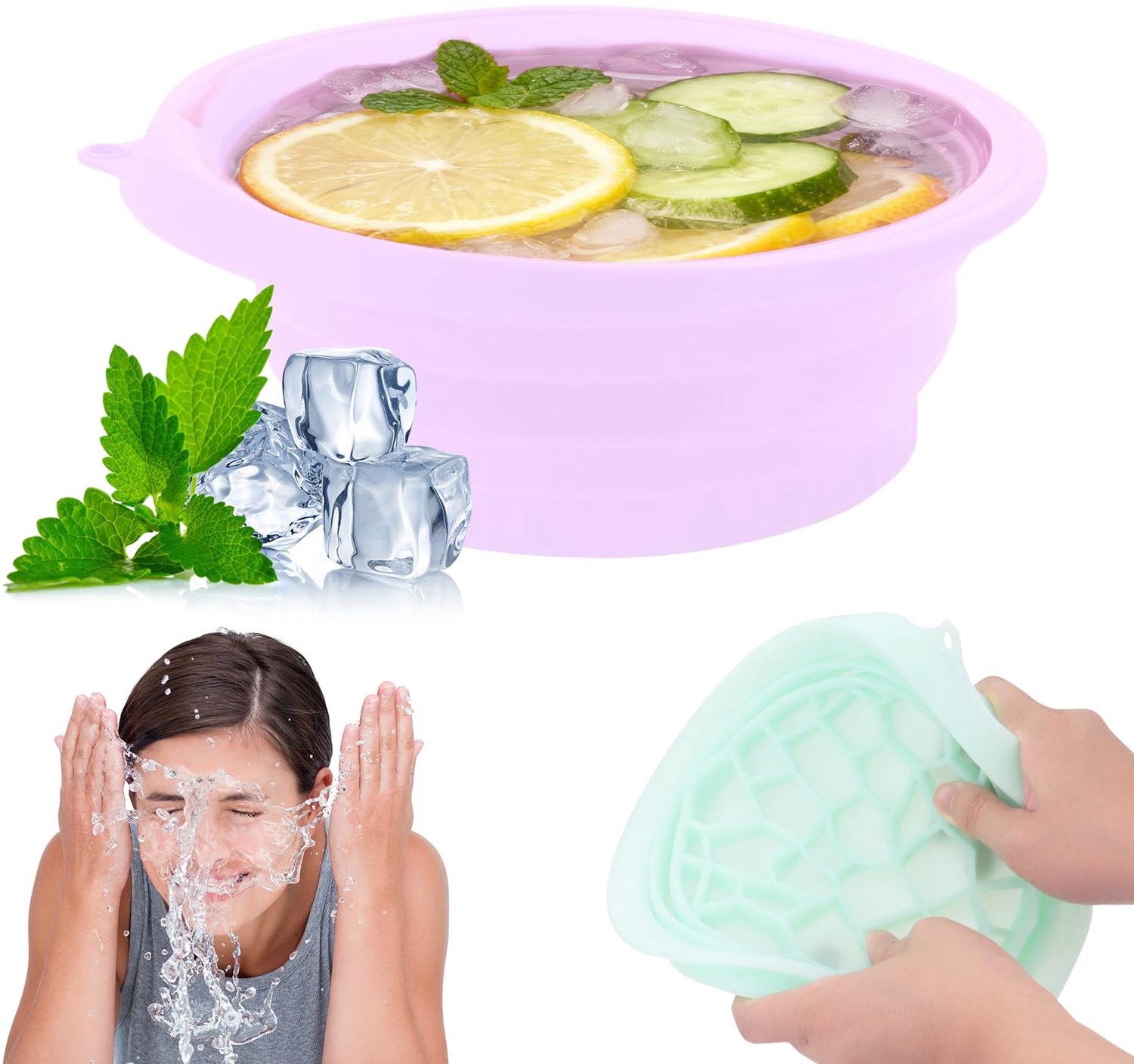 Vouwbare IJsbad Kom voor het Gezicht