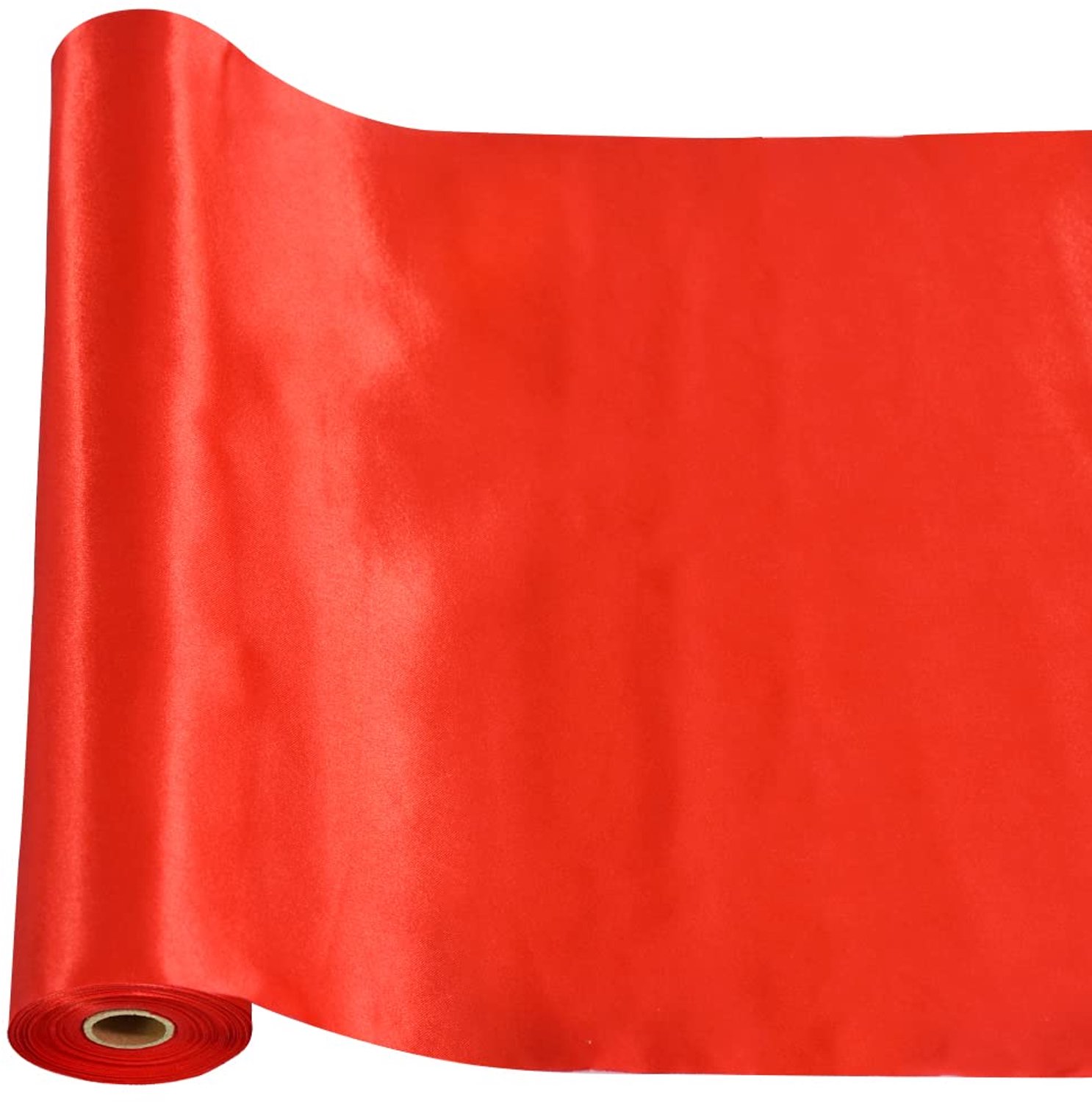 Rode Satin Ribbon - Extra Brede 30.1ft Kerstribbon