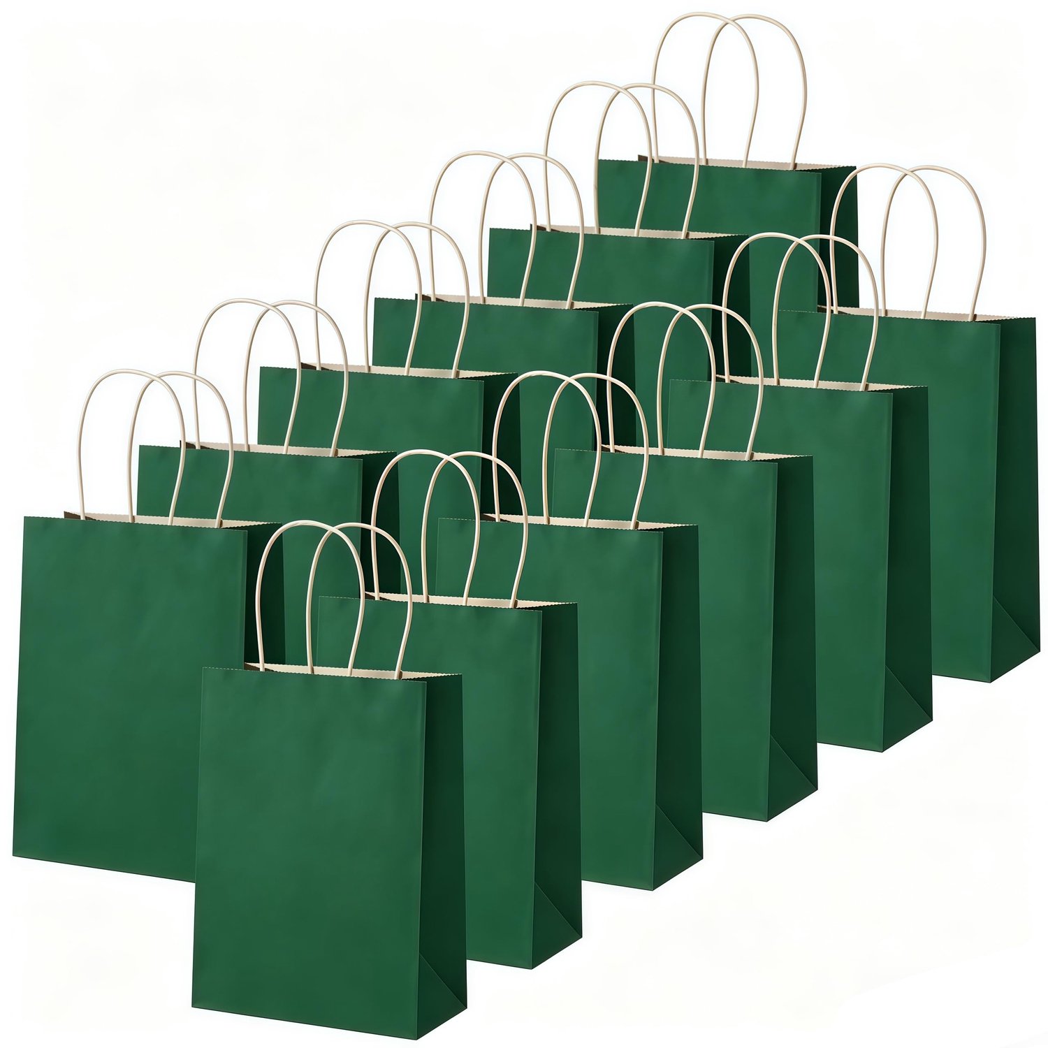 12 Papieren Cadeauzakjes met Handvatten