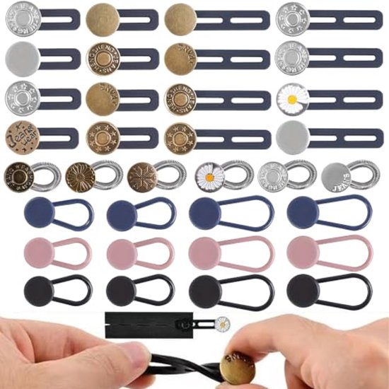 Knoopverlenger voor broeken en jeans - 36-delige set — cadeau in Cadeau-ideeën - foto 4