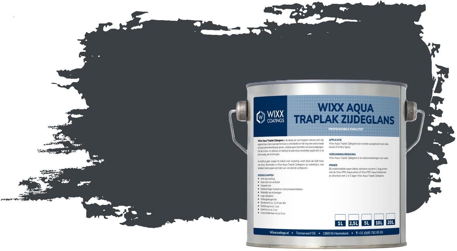 Houtverf voor trappen - Antislip - 10L - 7016