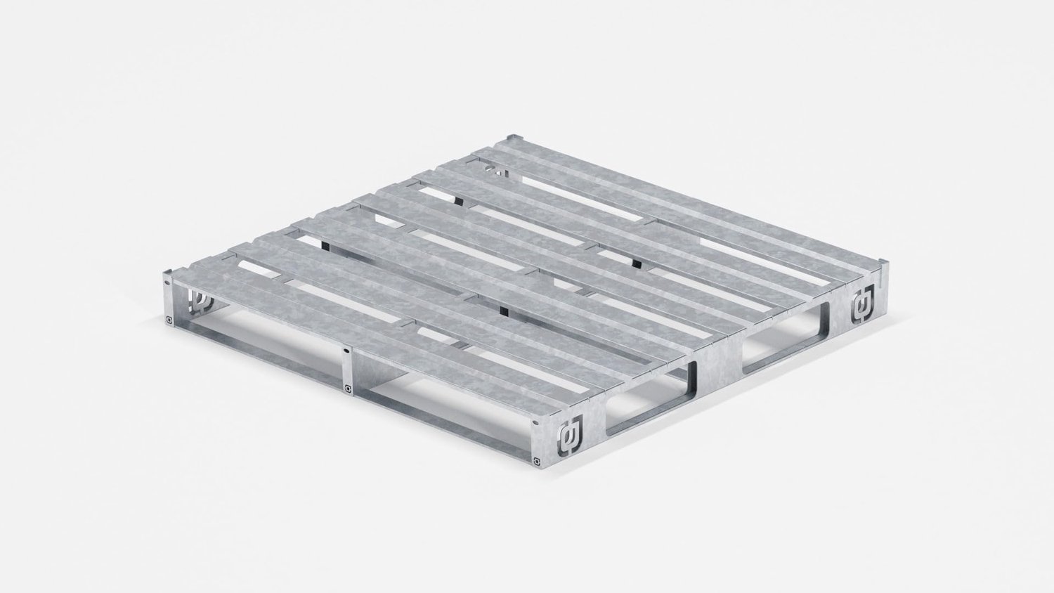 Stalen Pallet 4-Weg Gegalvaniseerd - 116x116 cm - 6000 kg