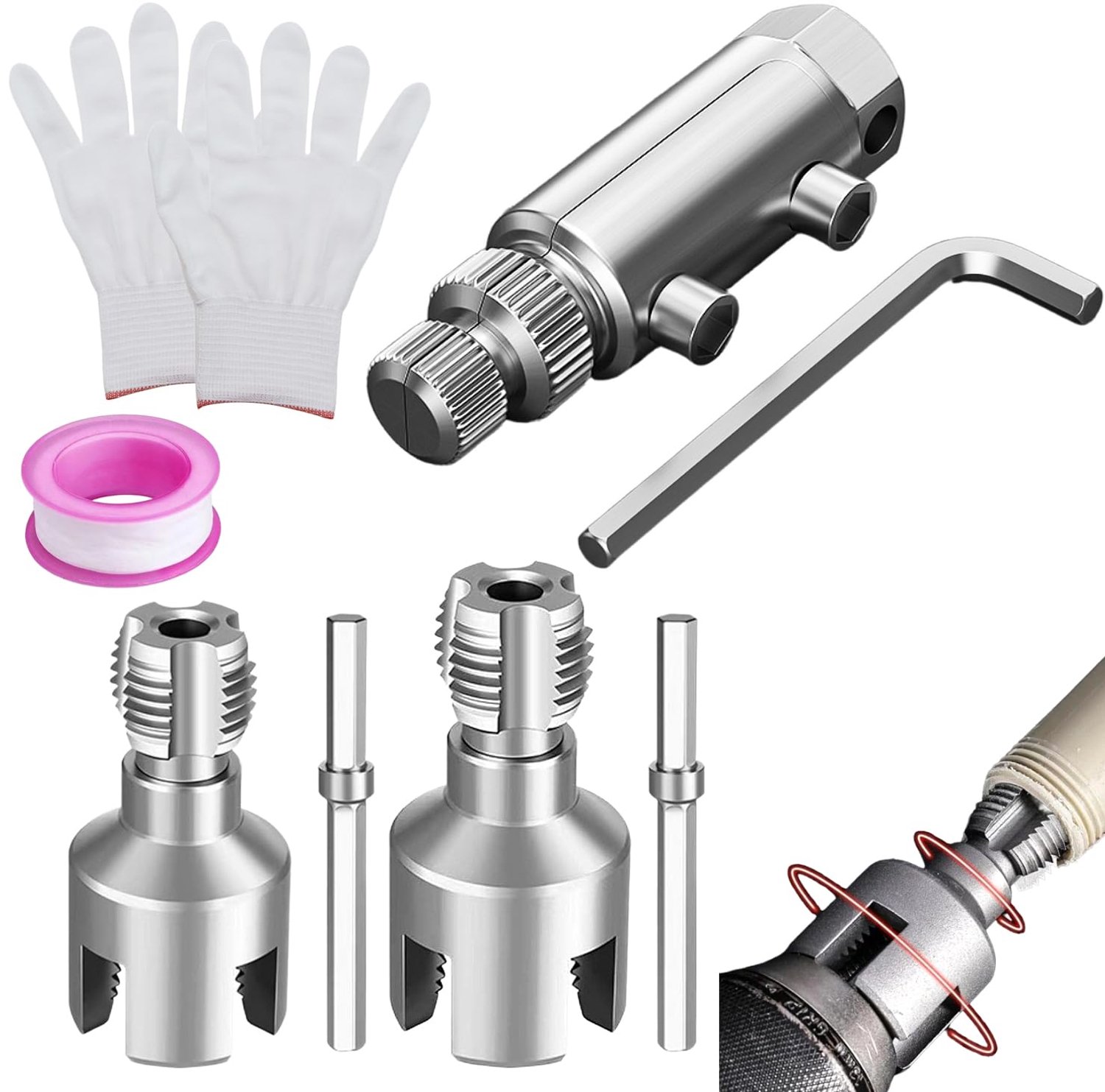PVC Buizen Draad Snijden Set met Verwijderaar