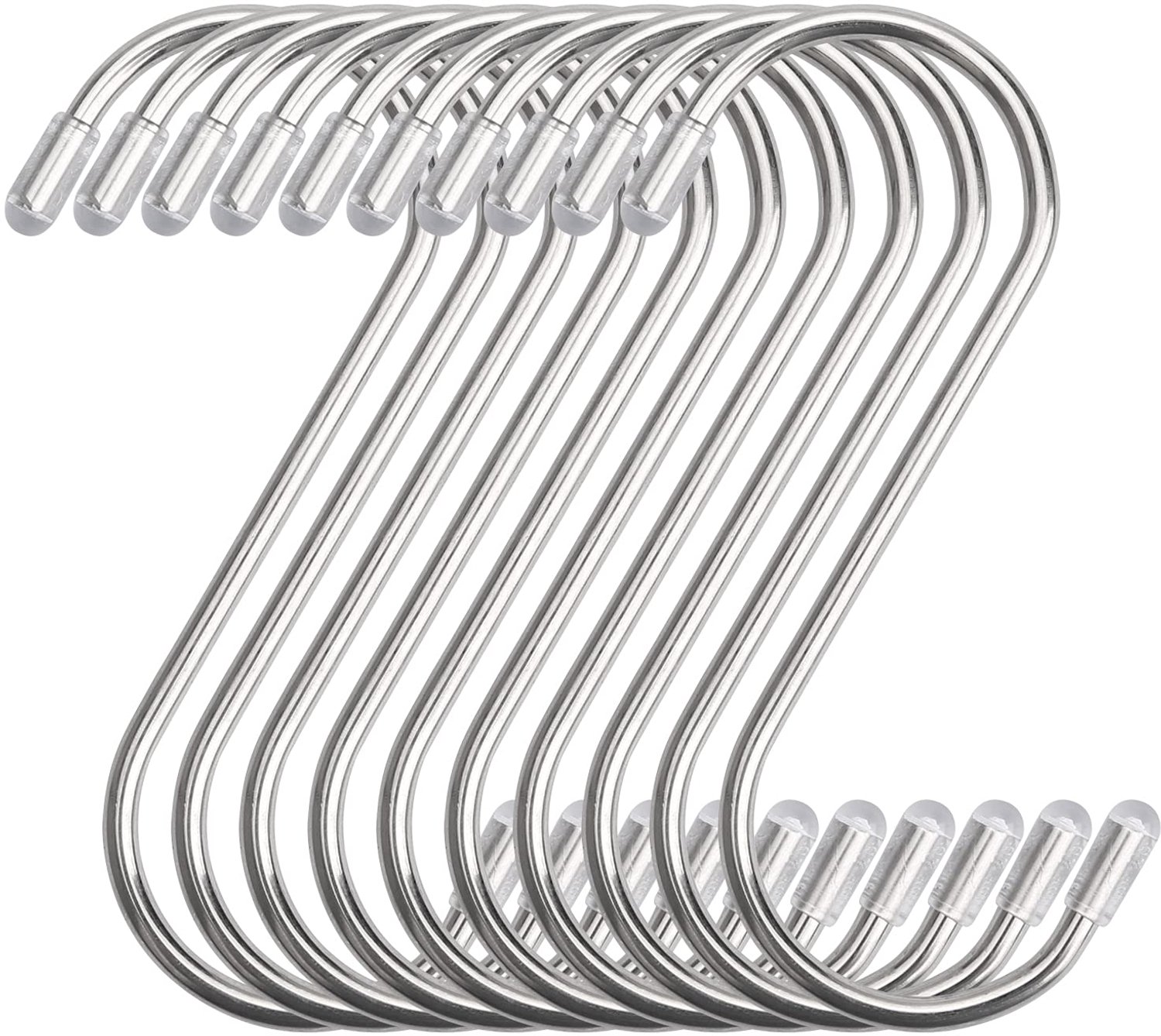 Set van 10 RVS S-Haken