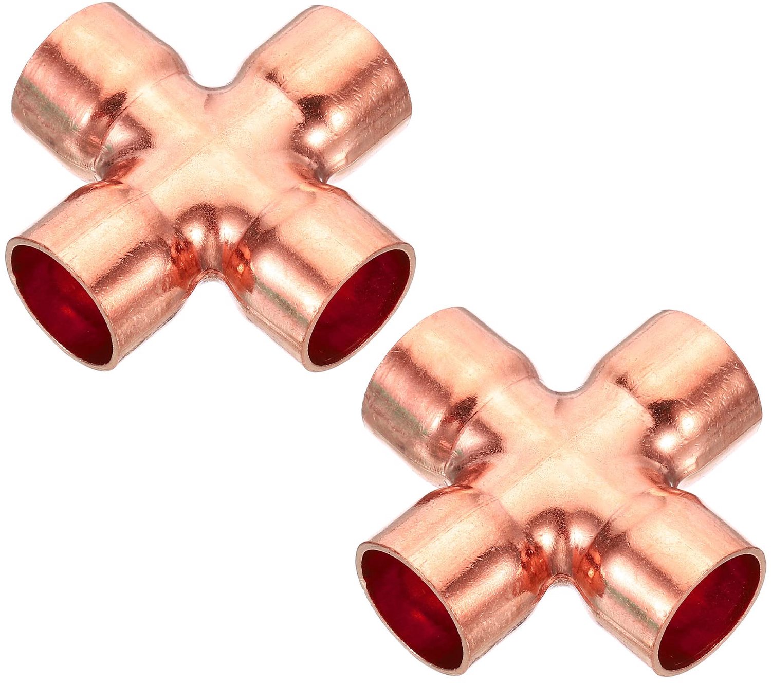 Koper Union Cross Pijp Connector 2-Pack