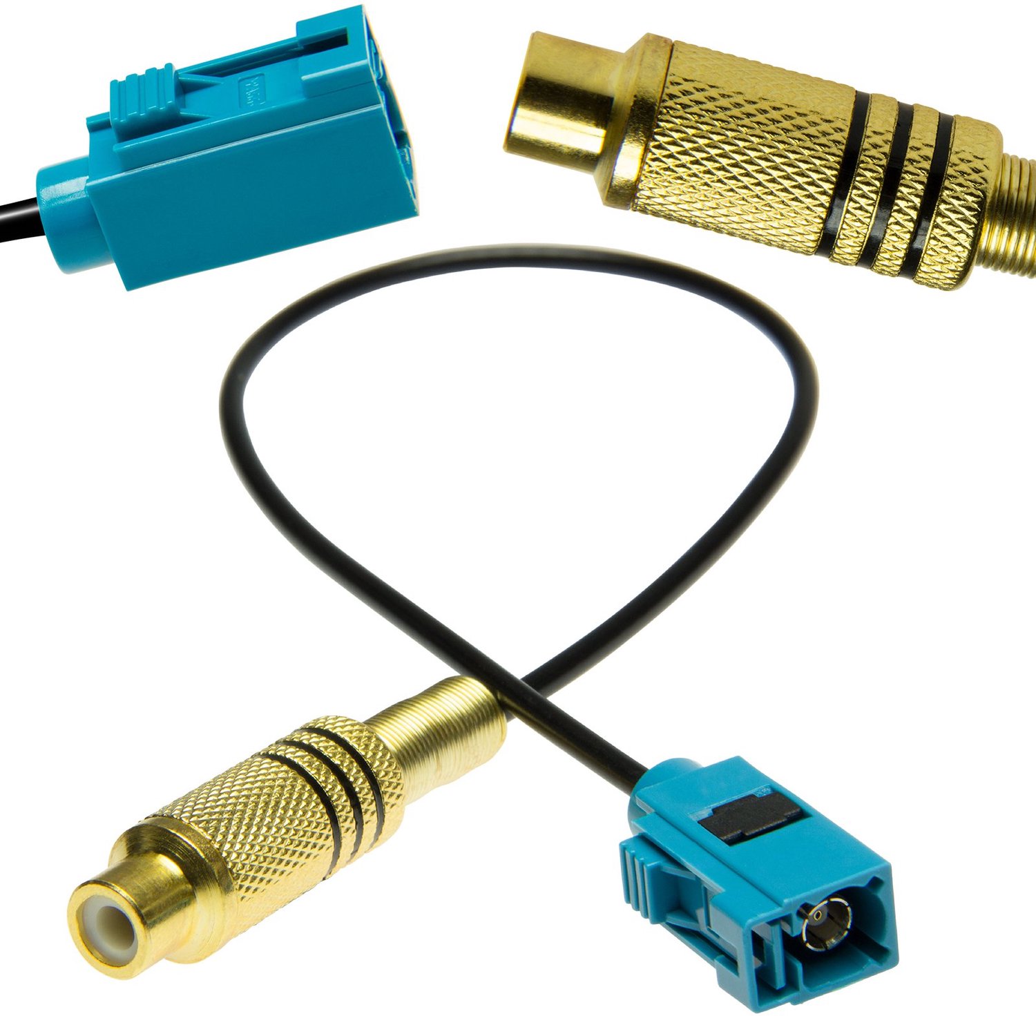 Cinch Fakra Adapter voor Video Achteruitrijcamera