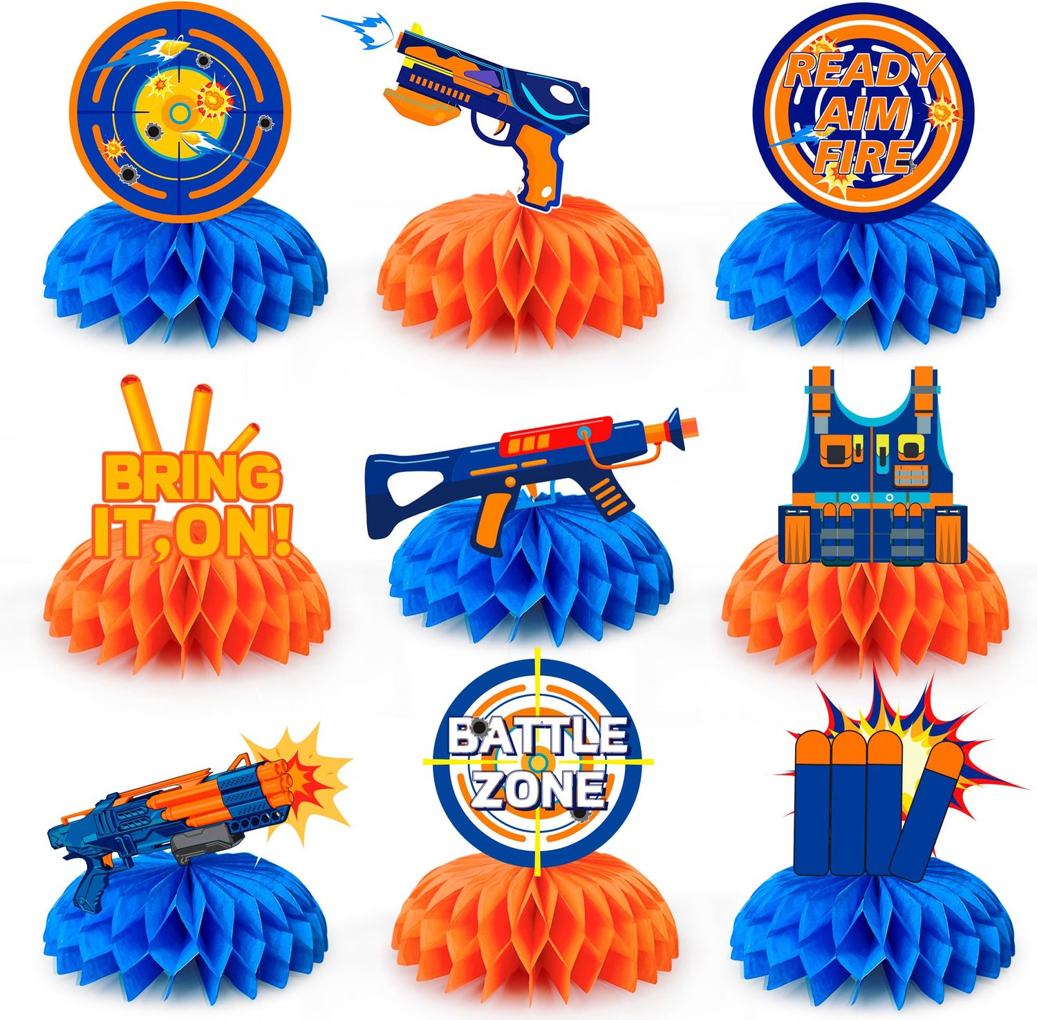 Darts Verjaardagsdecoraties Set met 9 Stuks