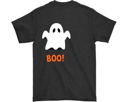 Halloween Shirt – Spookachtig 'BOO!' met Grappig Geest Design en Skulls – Unisex T-Shirt voor Dames & Heren – Leuk Cadeau