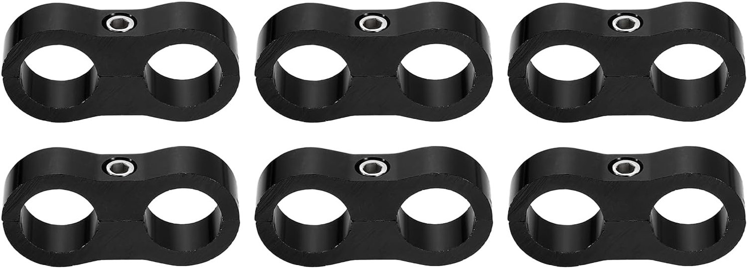 Slangscheidingshalsklem 19 mm - 6 stuks aluminium - robuuste slangaansluiting - geschikt voor brandstoflijn m-winkel - m-winkel