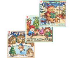 Cozy Christmas - Cozy Coloring Book - Set van 3 - Kleurboek Voor Volwassenen - Cozy Kleurboek - Cozy Coloring - Kleurboek Herfst - Kerst Kleurboekjes - Cozy Europe - Decotime - Little Corner - Cozy Friends - Kleurboek voor volwassenen - Girl Moments