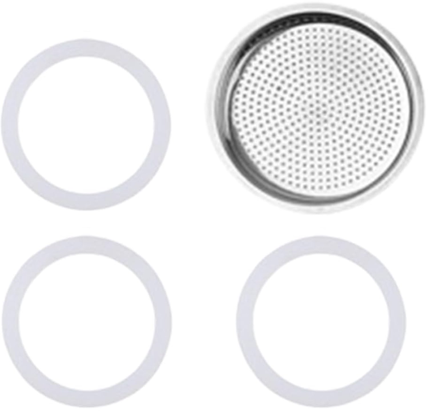 Set van 4 Afdichtingen voor Espressomachine met Reservefilter