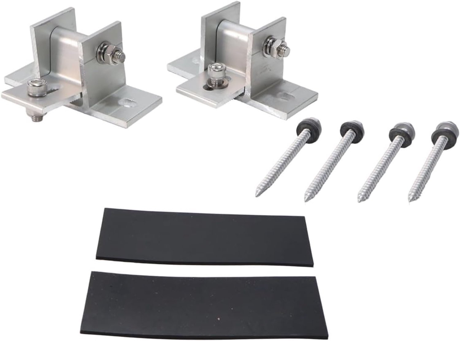 Montagevoeten zonnepanelen 110 mm - aluminiumlegering - verstelbare kantelhoek - stevige ondersteuning - 2 stuks - m-winkel