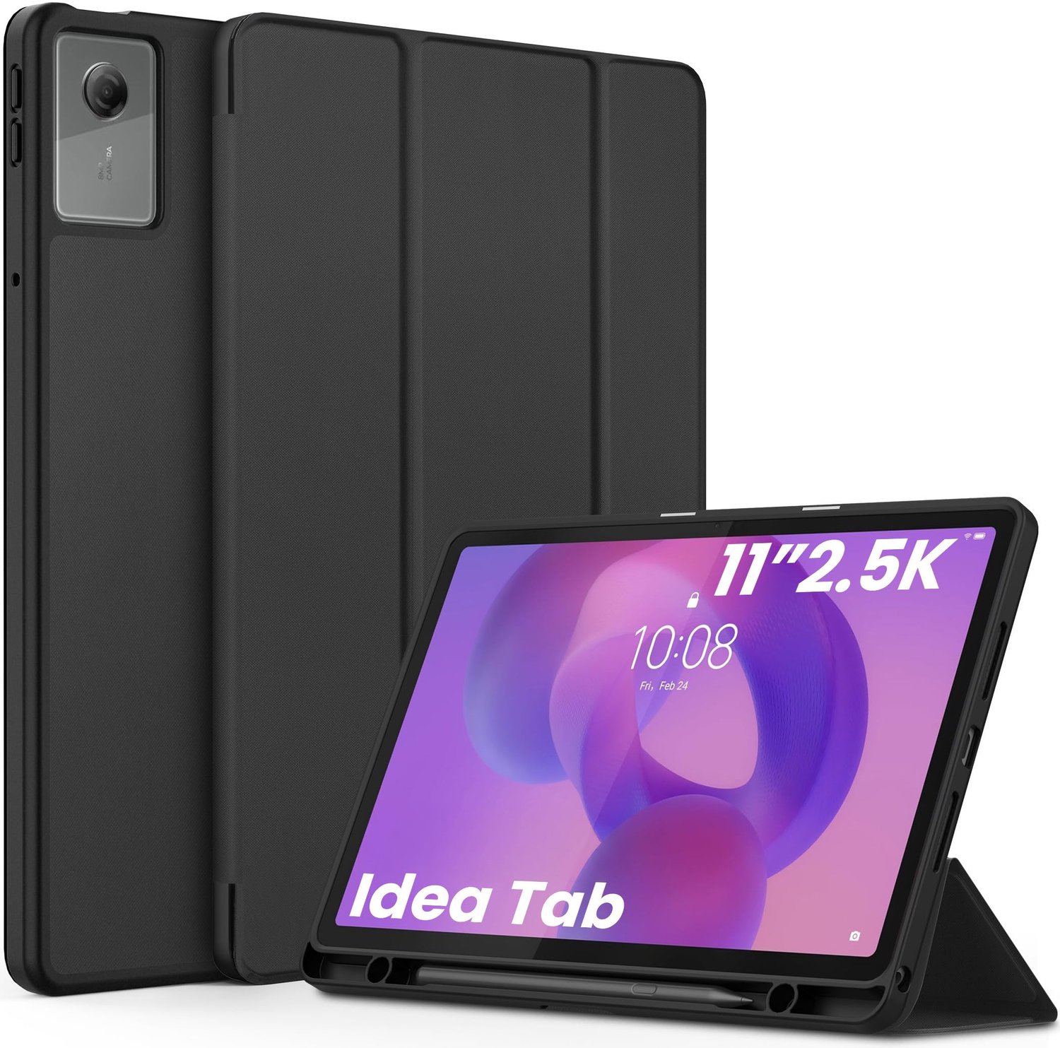 Ultra Dunne PU Leren Hoes voor Lenovo Idea Tab 11 Inch met Penhouder