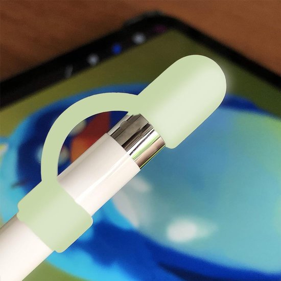 3 Stuks Anti-Slip Silicone Caps voor Apple Pencil 1e Generatie — afbeelding 4