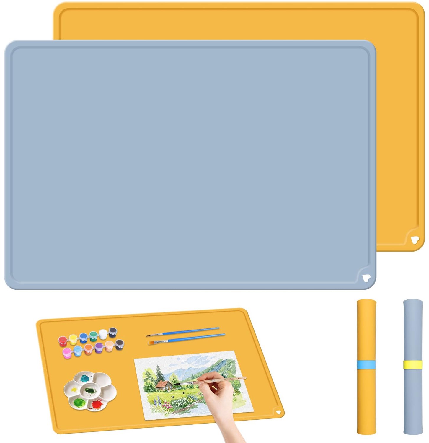Schilderonderlegger voor kinderen - 2 stuks - Groot