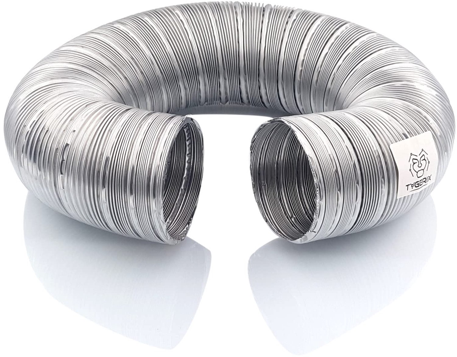 Flexibele Aluminium Slang 70 mm - Uittrekbaar van 0.4m tot 1.2m
