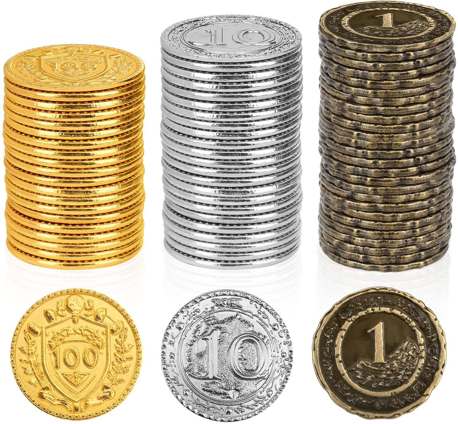 150pcs Metalen Munten - Fantasy Tokens voor Spellen