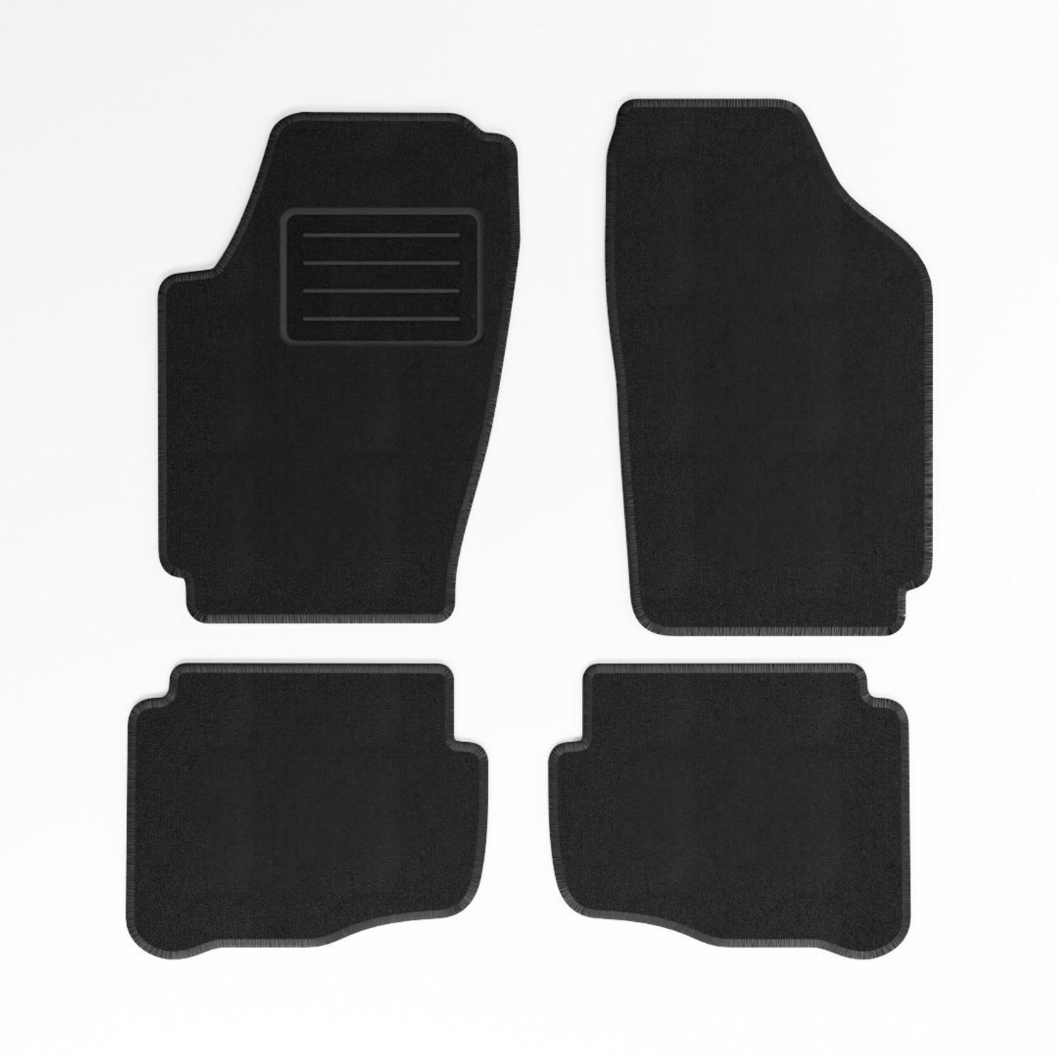 Mats4all | Naaldvilt automatten passend voor Volkswagen Fox 2005-2011 | Antislip | Met versterking | 4-delig | Automatten | Mattenset