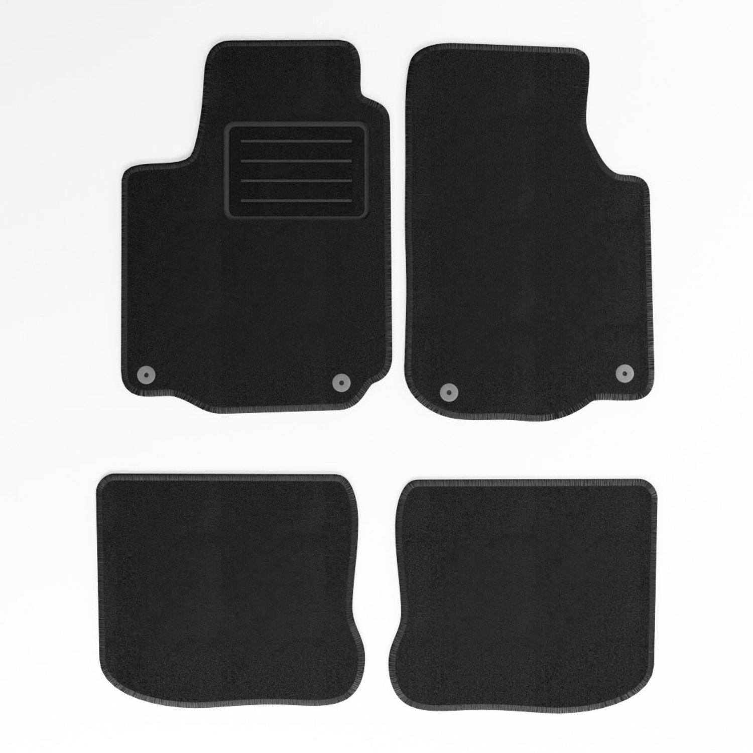 Mats4all | Naaldvilt automatten passend voor Volkswagen Bora 1998-2005 | Antislip | Met versterking | 4-delig | Automatten | Mattenset