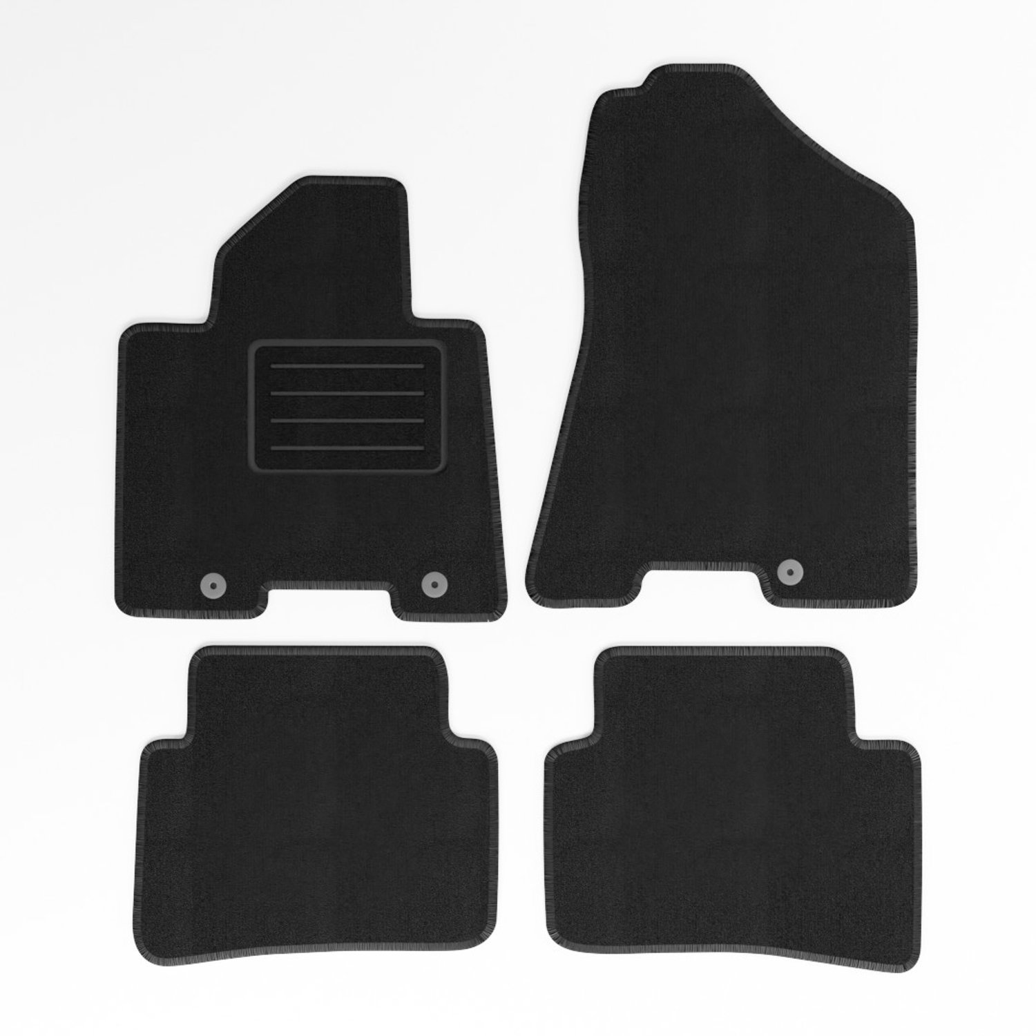 Mats4all | Naaldvilt automatten passend voor Hyundai Tucson 2015-2020 | Antislip | Met versterking | 4-delig | Automatten | Mattenset