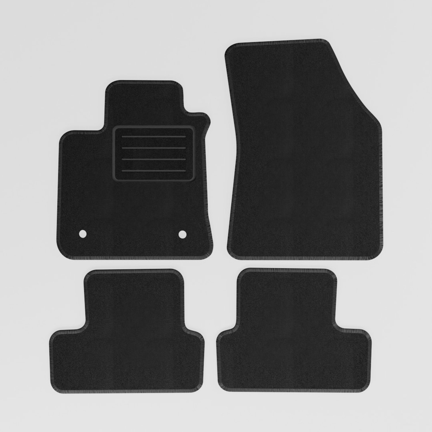 Mats4all | Naaldvilt automatten passend voor Renault Megane 4 2016-2022 | Antislip | Met versterking | 4-delig | Automatten | Mattenset