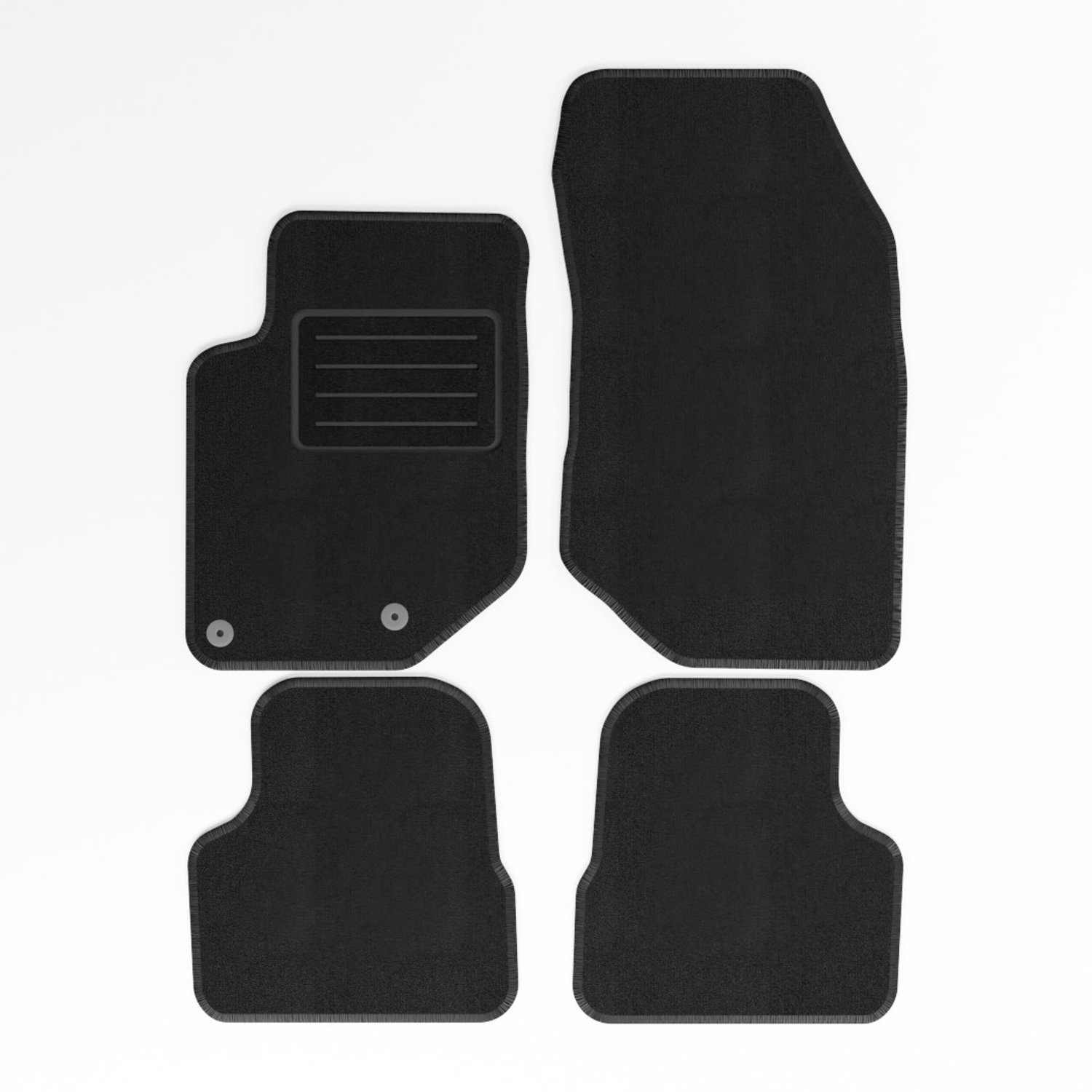Mats4all | Naaldvilt automatten passend voor Opel Corsa F 2019-> (niet MHEV versies) | Antislip | Met versterking | 4-delig | Automatten | Mattenset
