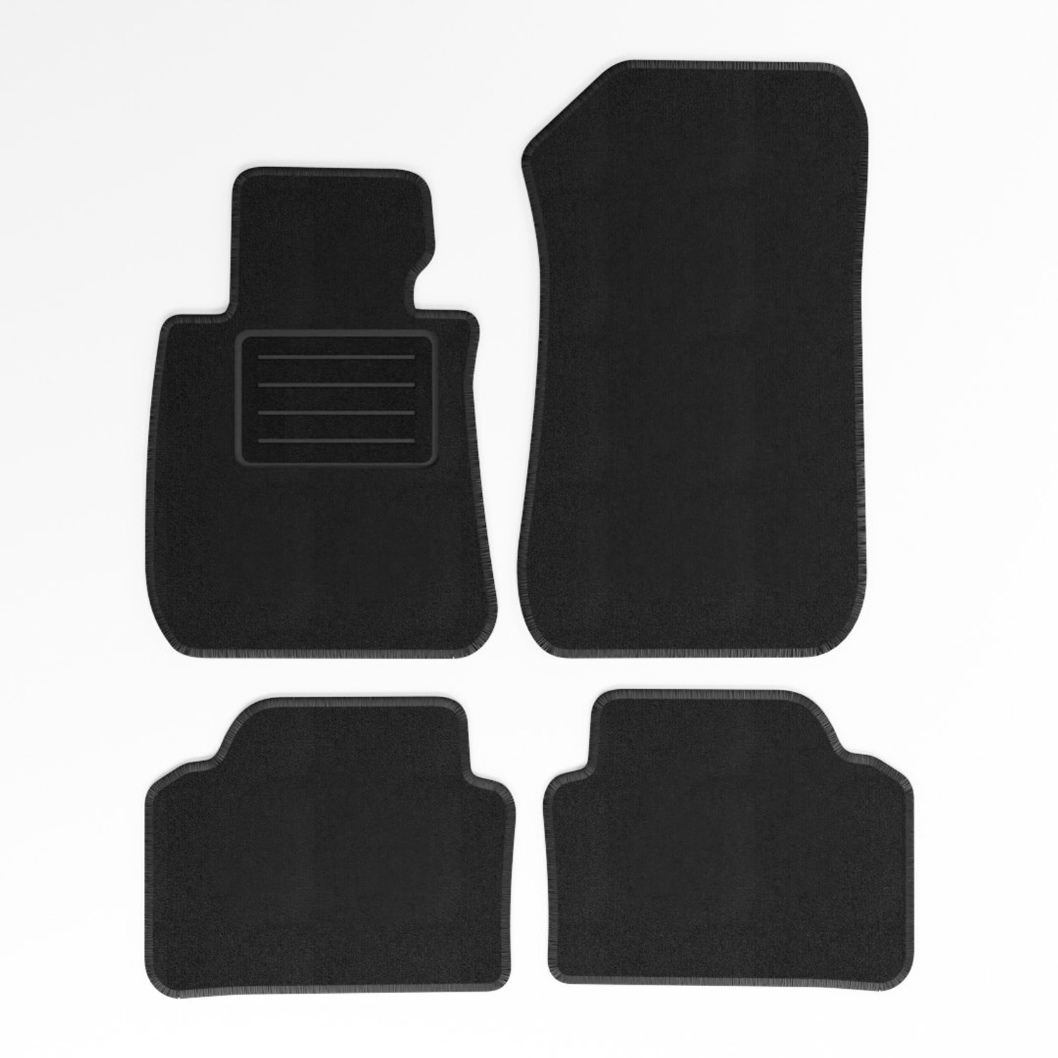 Mats4all | Naaldvilt automatten passend voor BMW 3-serie E90/E91 2005-2012 | Antislip | Met versterking | 4-delig | Automatten | Mattenset