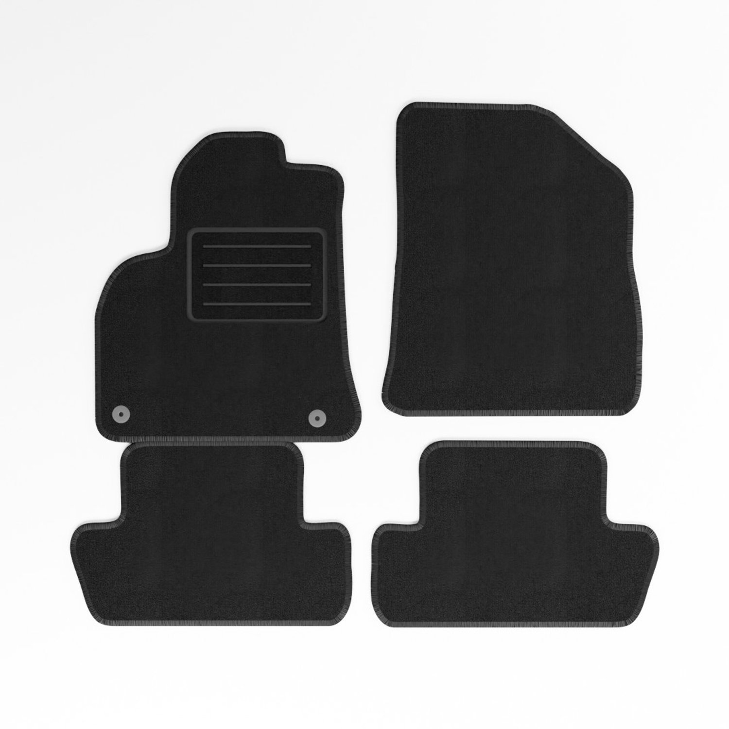 Mats4all | Naaldvilt automatten passend voor Peugeot 3008 2009-2016 | Antislip | Met versterking | 4-delig | Automatten | Mattenset