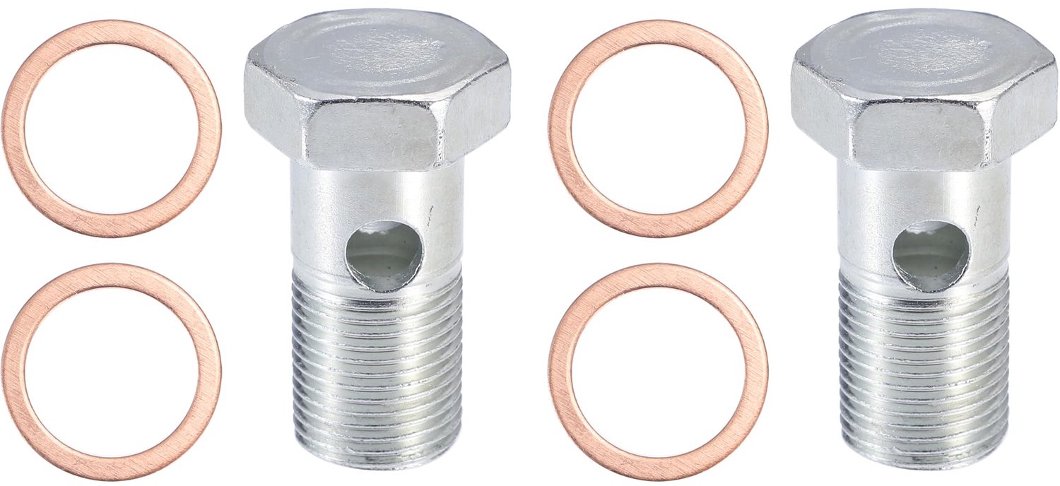 Set van 6 Motor Schroeven M18x1.5 in Zilver