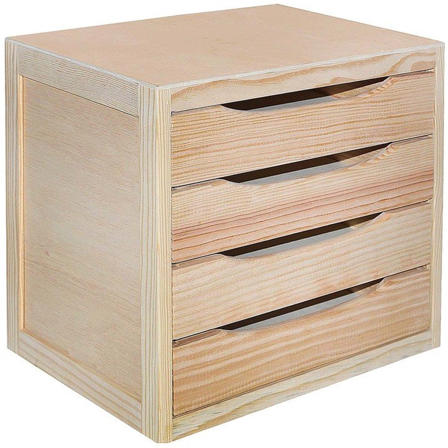 Chest of Drawers met 4 Lades in Multicolor