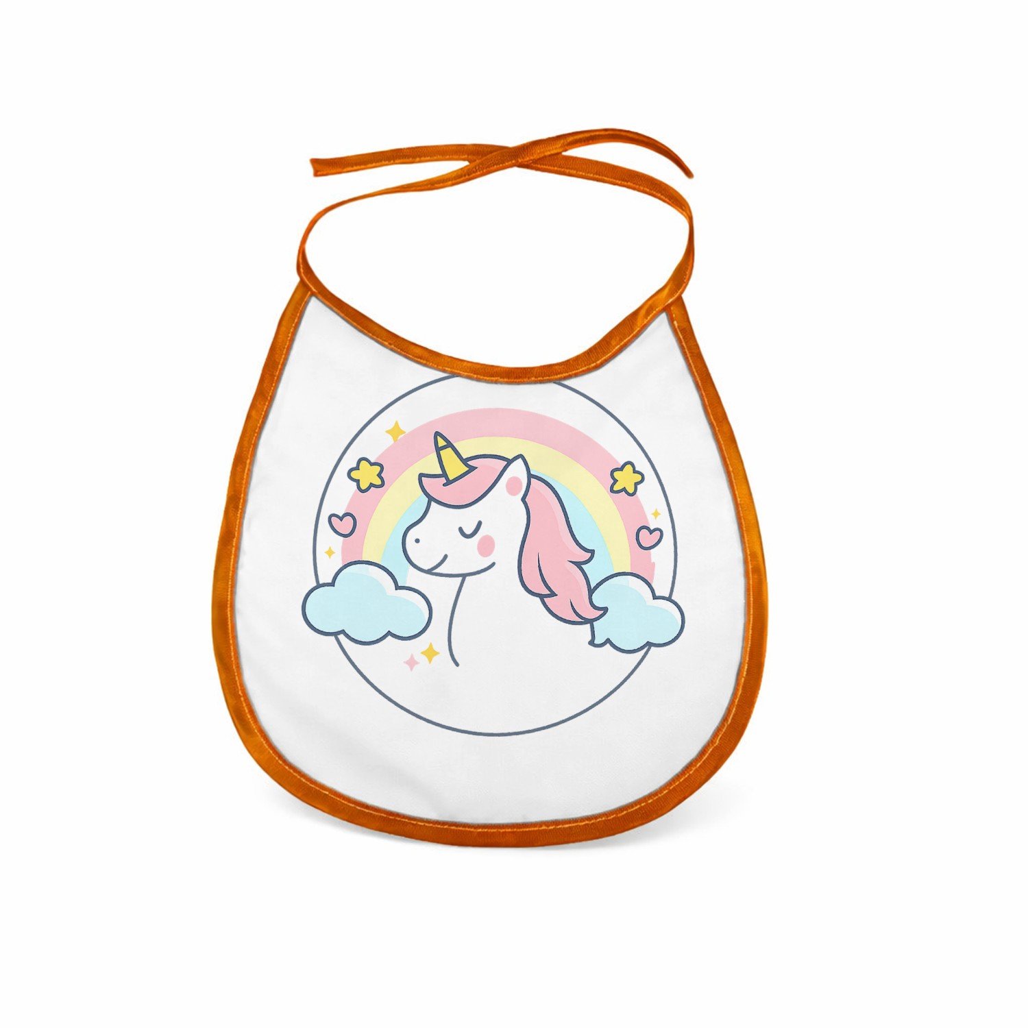 Slabbetje Pastel jungleklok met een vriendelijke giraffe als middelpun - baby, microvezel - bib, kraamcadeau | cadeau