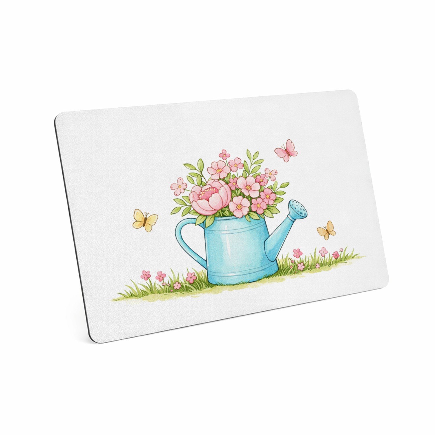 Mr Cadeautjes MDF magnetische fotolijst 28 x 19 - design Een vrolijke seizoensgroet met een centraal object dat groei | cadeau Wit