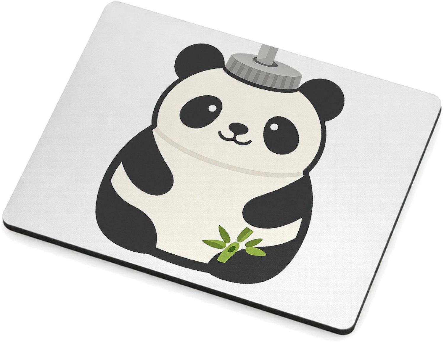 Mr Cadeautjes MDF magnetische fotolijst 9 x 7 - design Een vrolijke dier-bidon met dezelfde speelse productpersoonl | cadeau Wit