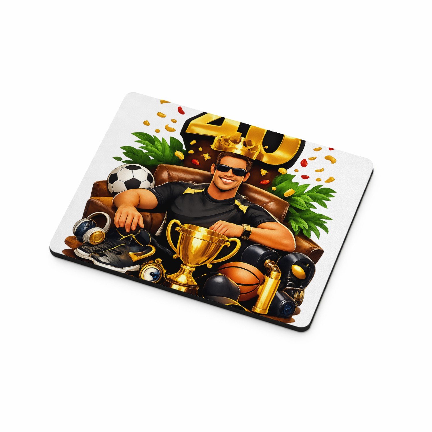 Mr Cadeautjes MDF magnetische fotolijst 9 x 7 - design Kampioen van het nieuwe decennium | cadeau Wit