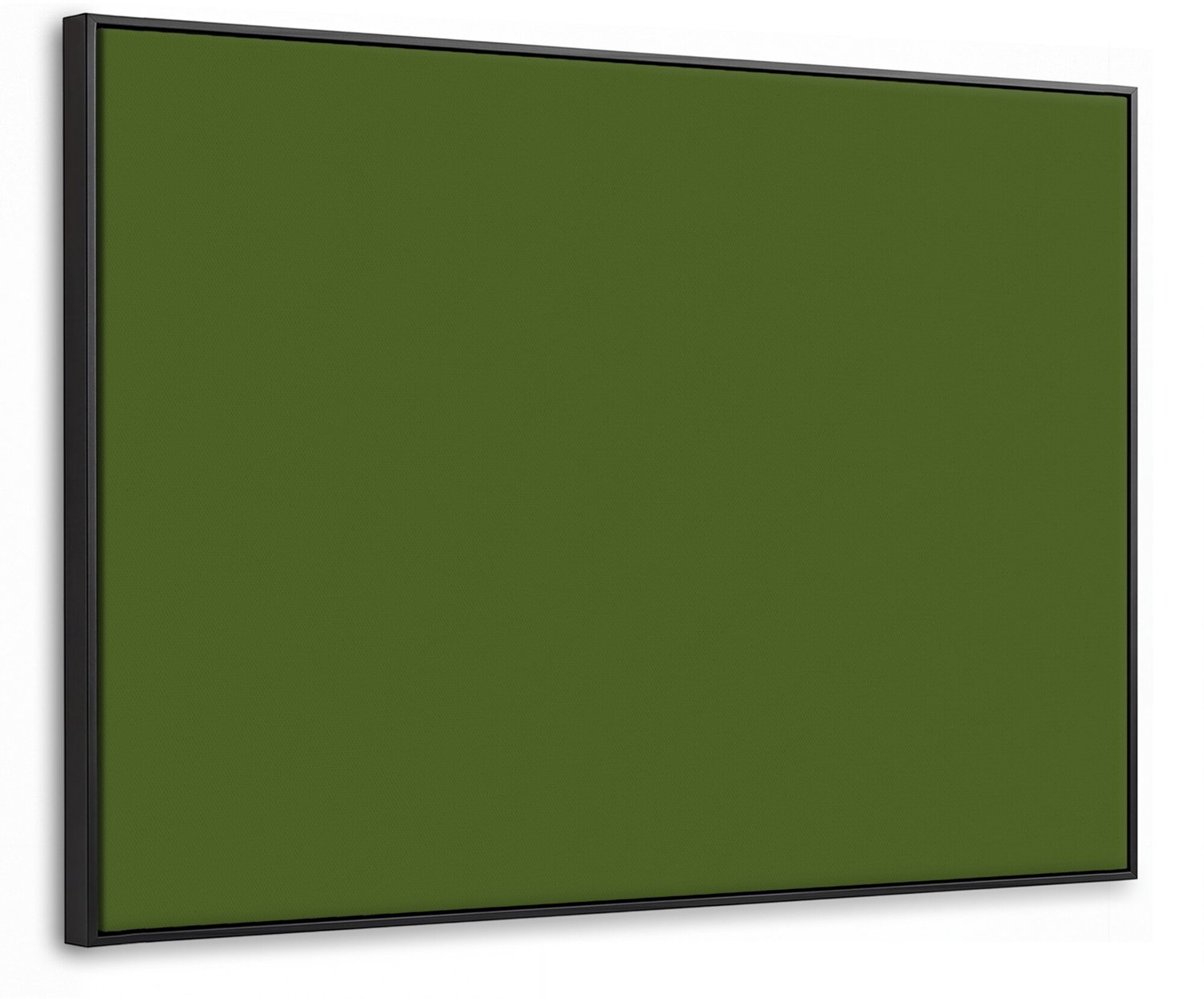 Canvas Schilderij met Baklijst 100x70cm - Olive - Drab - Groen - Muurdecoratie woonkamer - Slaapkamer decoratie - Kamer accessoires - Schilderijen op canvas met lijst