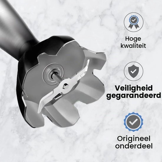 Mixerstaaf - Roestvrij staal - 18 cm - Vaatwasserbestendig — afbeelding 2