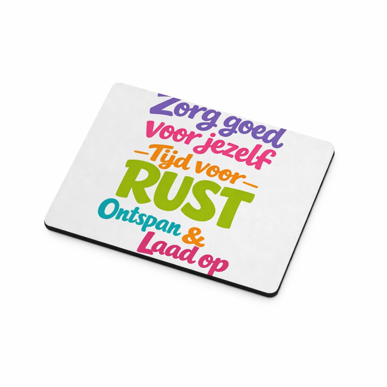 Mr Cadeautjes MDF magnetische fotolijst 9 x 7 - design Een opbeurende typografische compositie voor een dagelijkse | cadeau Wit