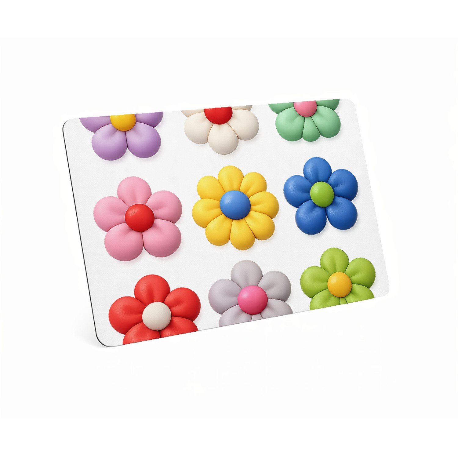 Mr Cadeautjes MDF magnetische fotolijst 28 x 19 - design Een reeks speelse fruitvormen met verschillende texturen, ne | cadeau Wit