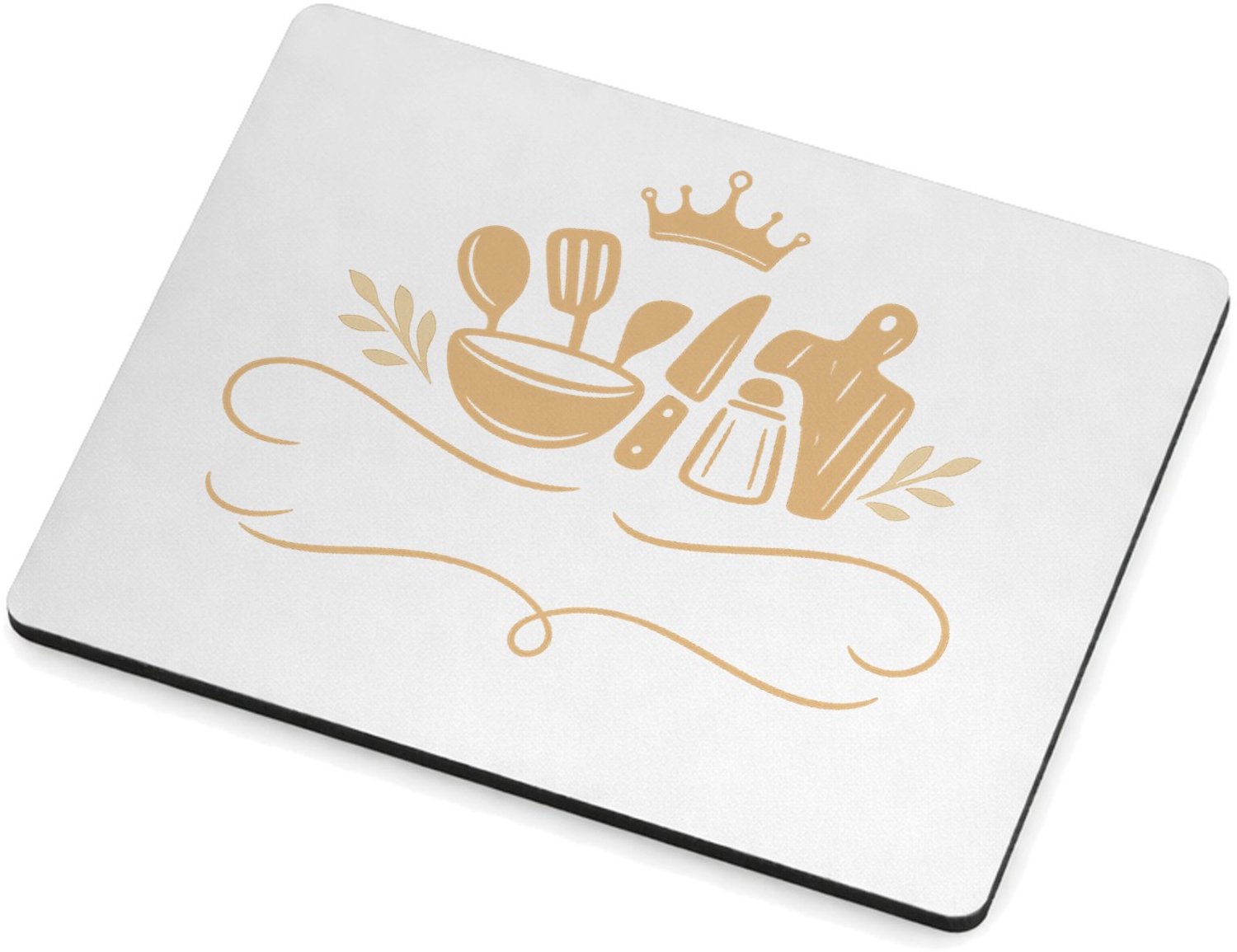 Mr Cadeautjes MDF magnetische fotolijst 9 x 7 - design Een elegante, humoristische keukenprint met een zelfverzeker | cadeau Wit
