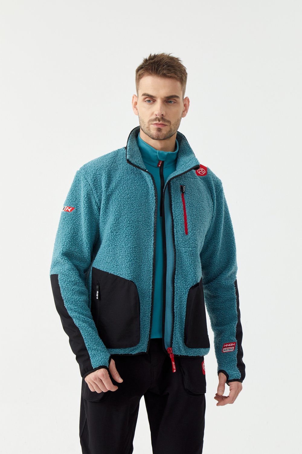 BIG K® Alpin Fleece Pro – Fleece Jas voor Heren met Rits– – 2XL Groen
