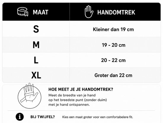 Fietshandschoenen - Wielrenhandschoenen - Mountainbike Handschoenen - Schokdempende Padding - Antislip - Unisex - Maat S - Zwart