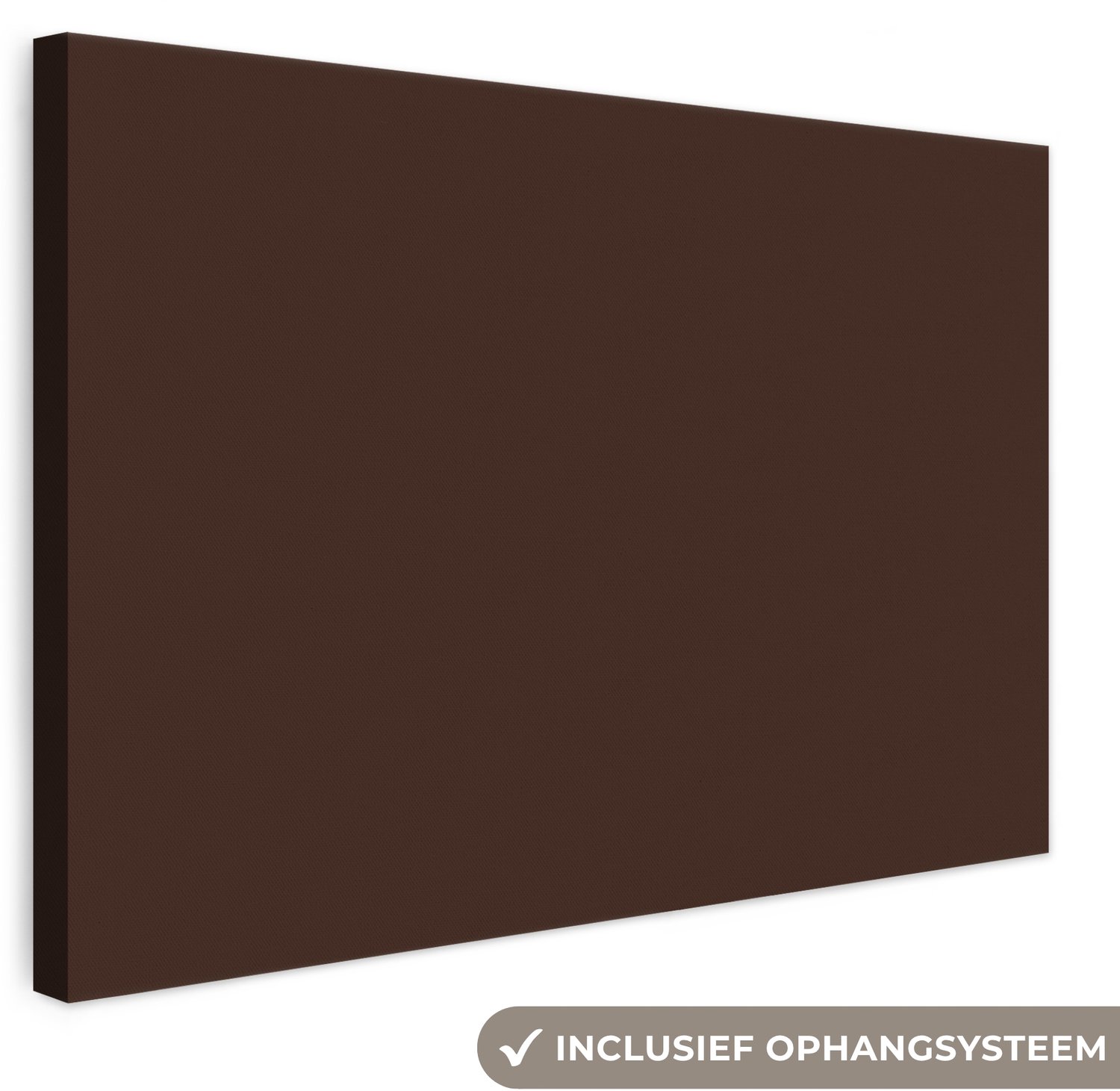 Canvas schilderij 30x20 cm - Exclusieve wanddecoratie Dark - Chocolate - Bruin - Muurdecoratie woonkamer - Slaapkamer decoratie - Kamer accessoires - Schilderijen op canvas