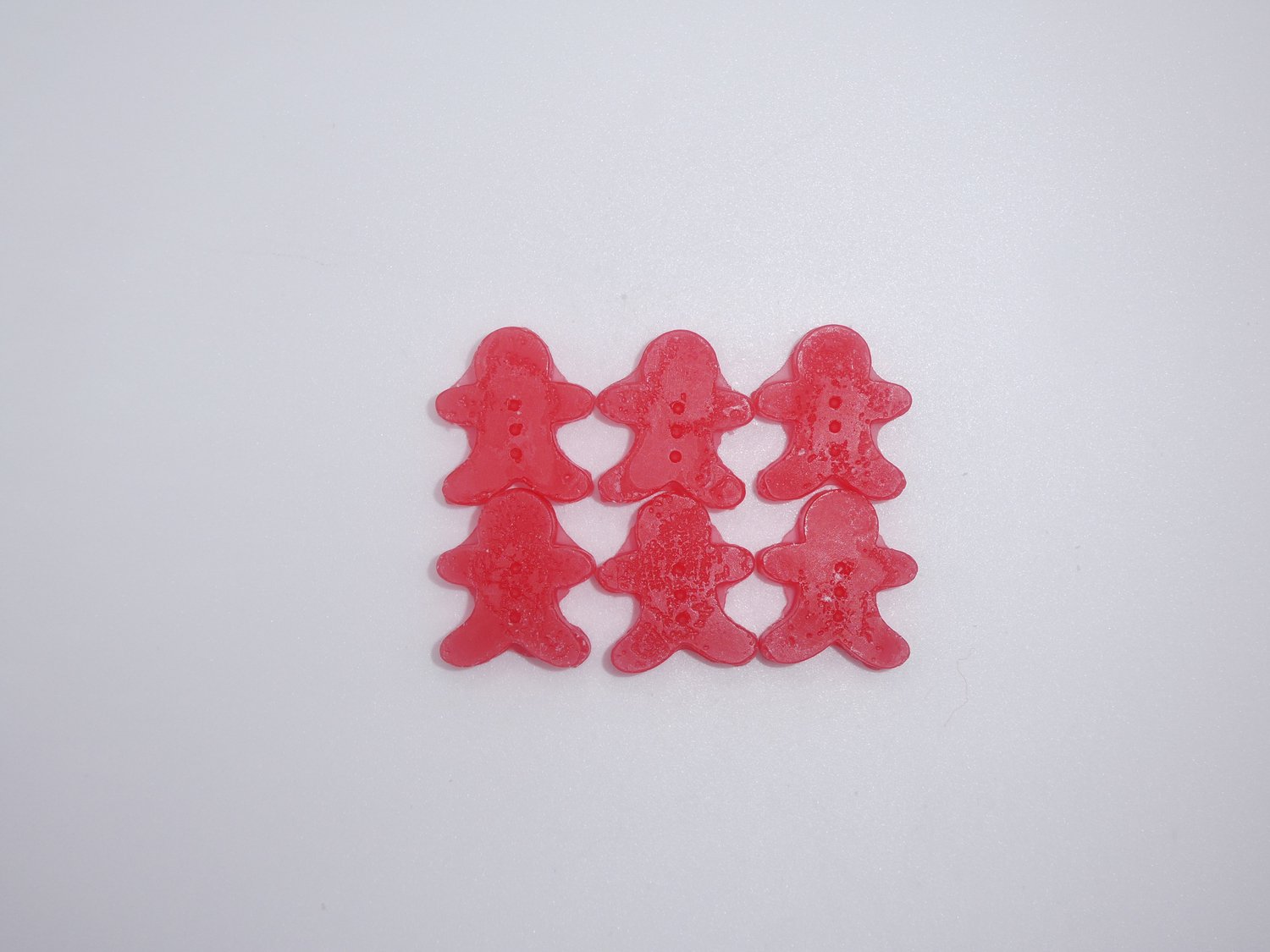 Mythical merch Wax melts, 6 stuks, Gingerbread man, Rood, Rozengeur, Winter, Kerstmis