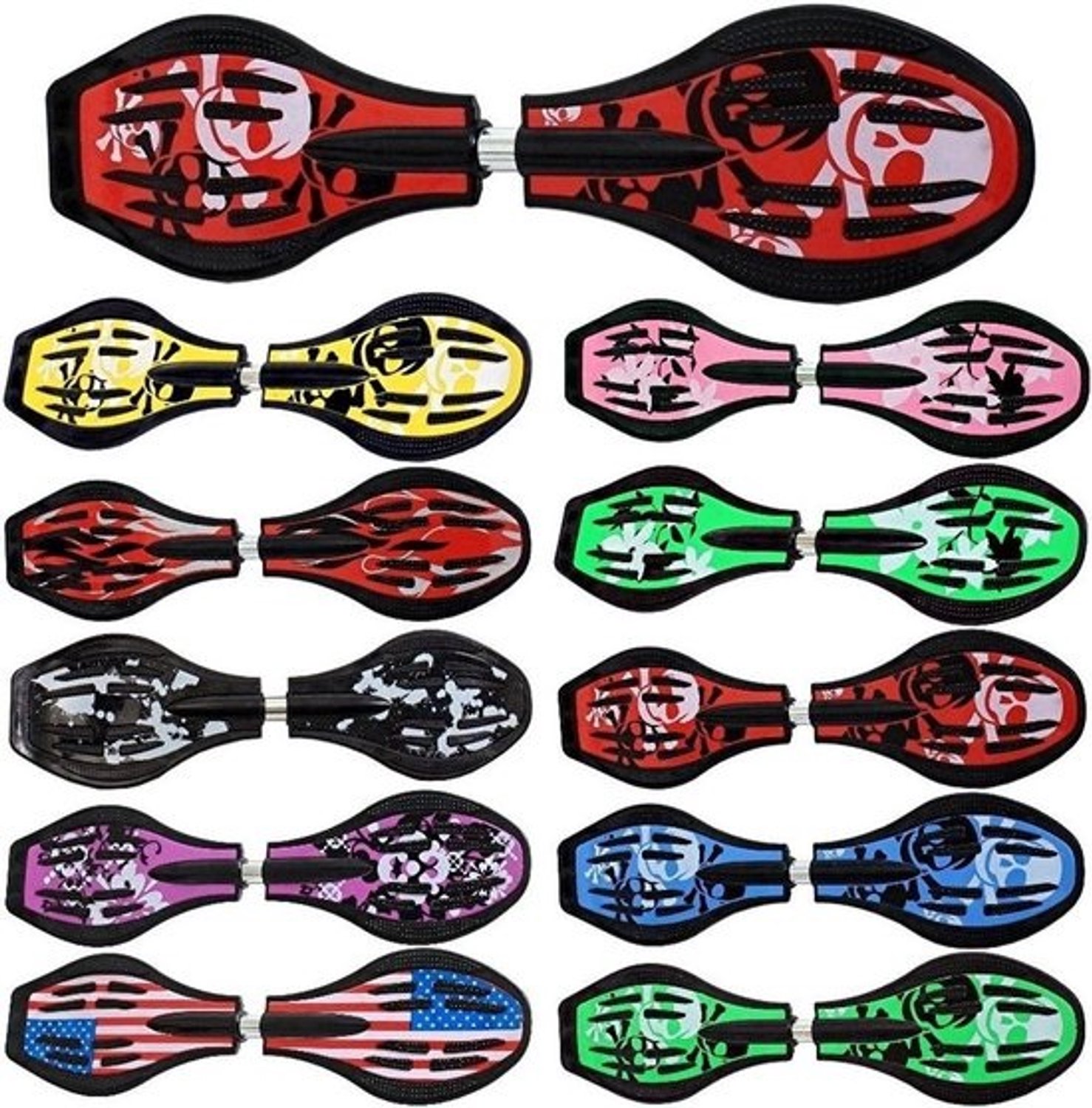 Waveboard met LED-wielen Casterboard voor skateboarden Buiten spelen ABEC9 kogellagers 86 cm
