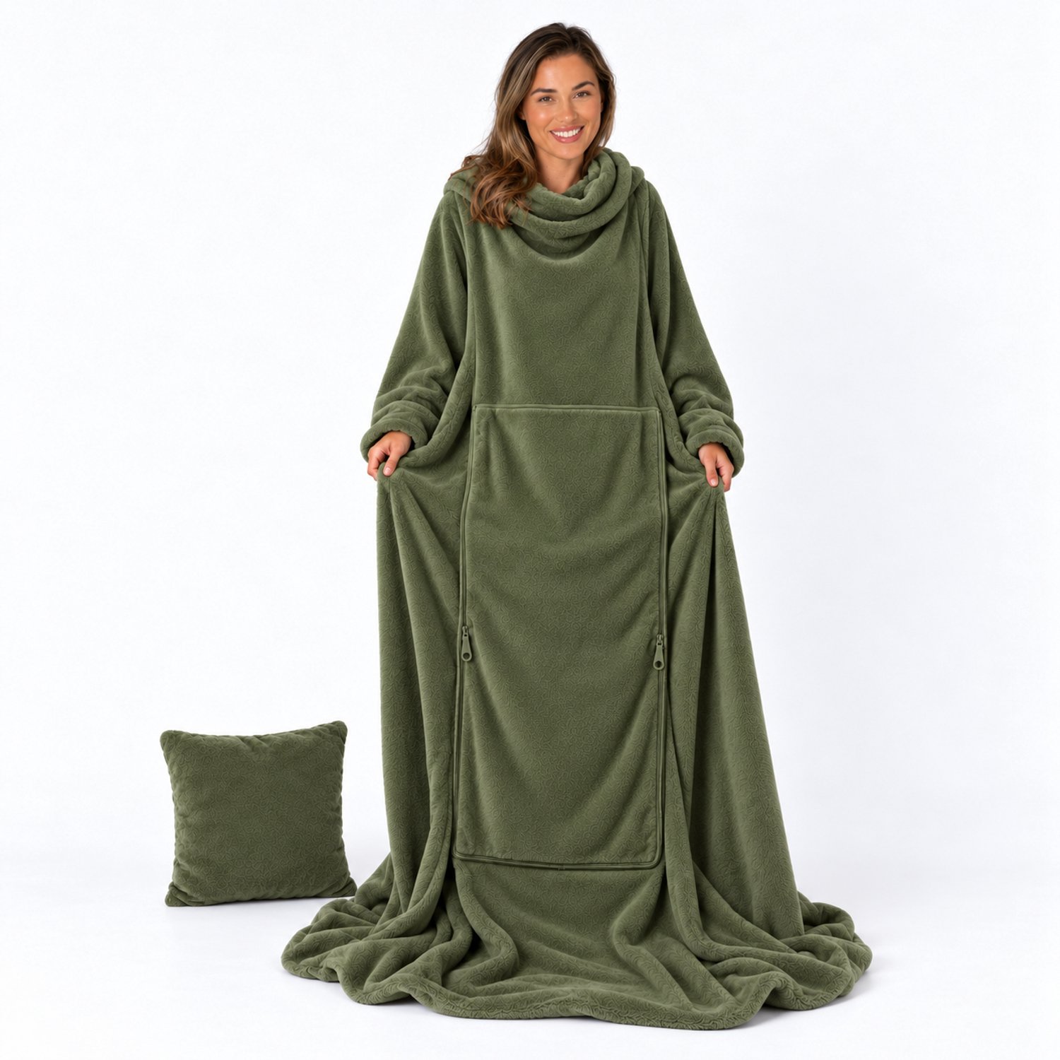 Unique Living Plaid Snuggle Winter Green -150x200cm