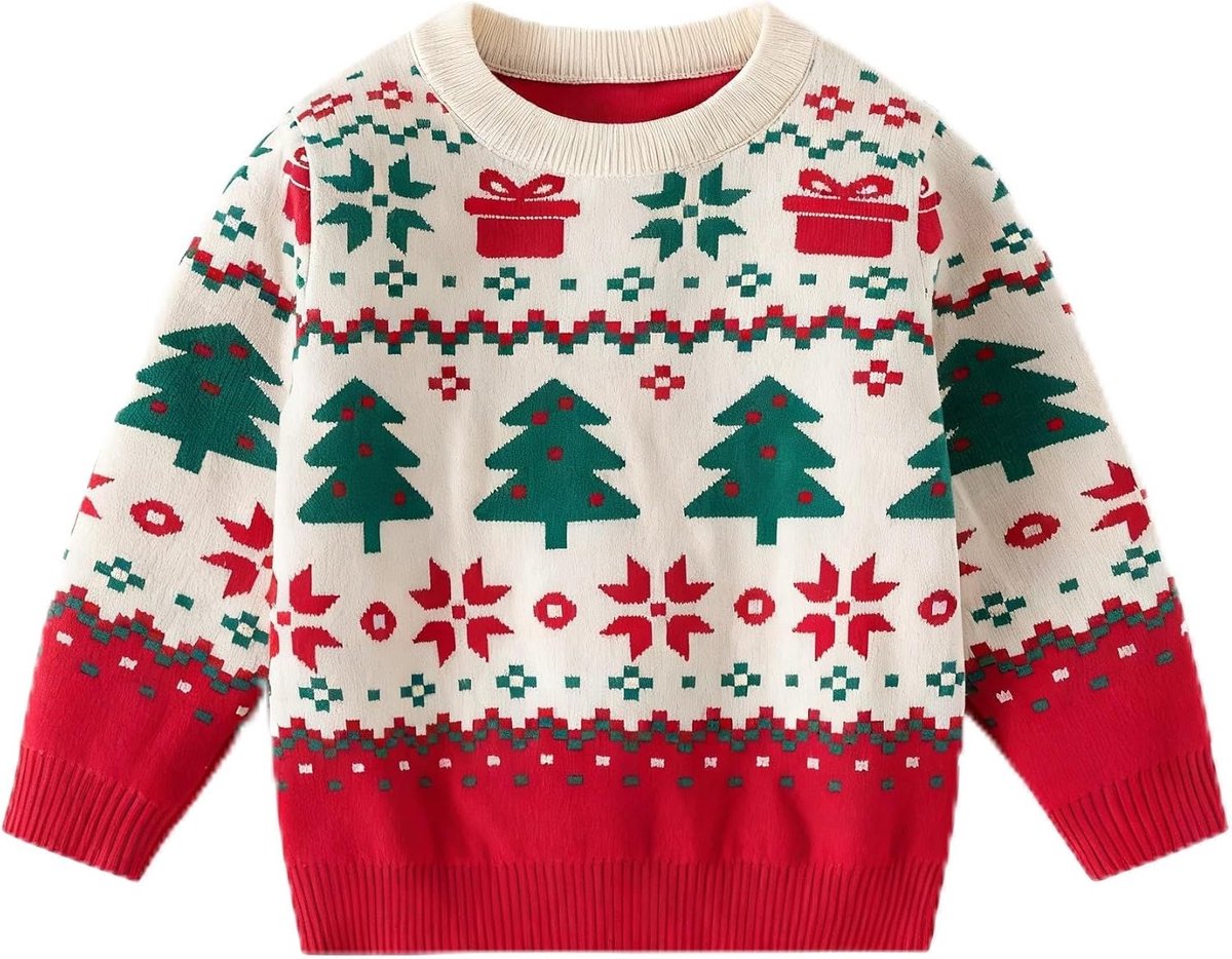 Jongens Kinderkleding Kerstmis Christmas Sweater Kinder Katoen Sweatshirts Jongens en Meisjes Leeftijd 2-6 Jaar