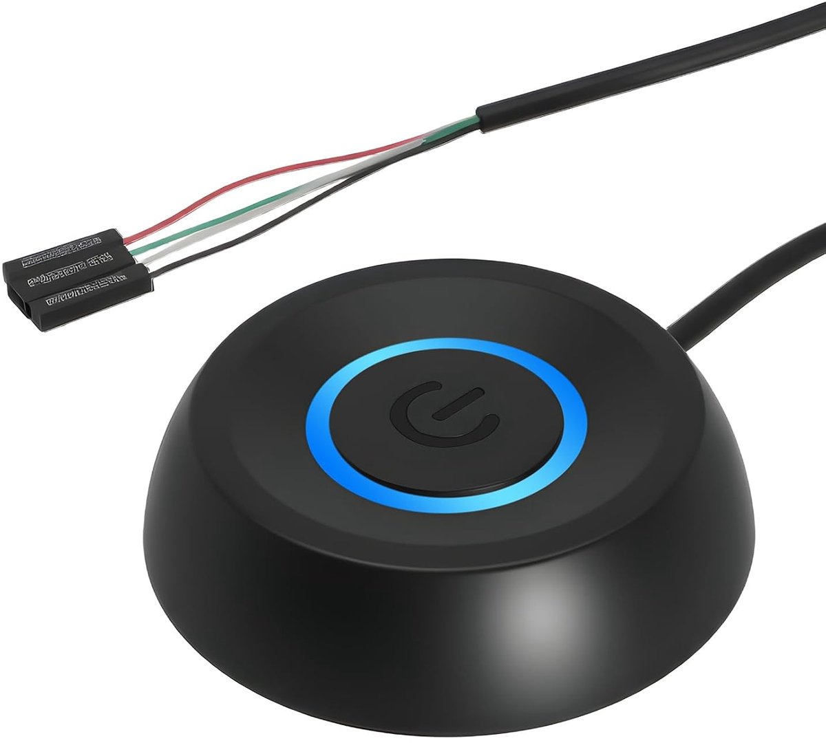 PC power knop, startknop extern, draagbare kantoorschakelaar, externe toetsschakelaar 1,8 meter LED-licht
