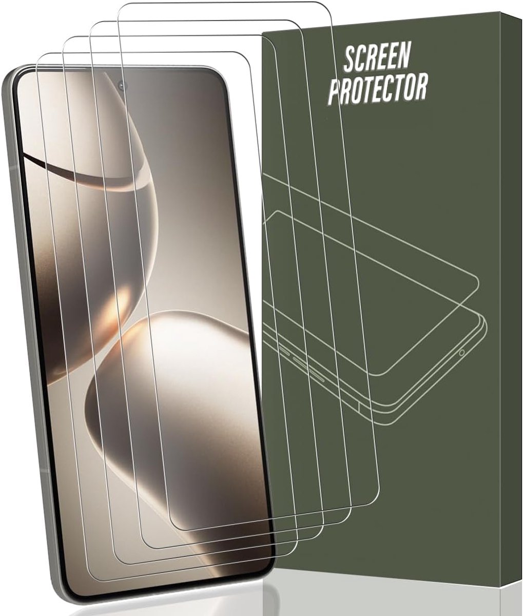 4 stuks beschermfolie compatibel met Xiaomi 14T/14T Pro, pantserbescherming, glas, 9H hardheid, HD-displaybescherming, ultra-heldere pantserfolie voor Xiaomi 14T/14T Pro