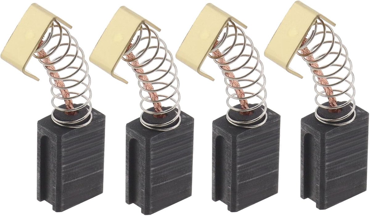 2 Paar Koolborstels 6x10x14mm Elektrische Tool Haakse Slijper Motor Koolborstels Compatibel met Parkside PBH 1500 A1